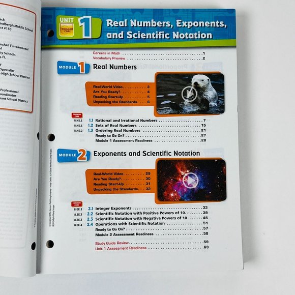 HMH 2014 Go Math Middle School Grade 8 Workbook Teaching Book Homeschooling - Picture 4 of 6